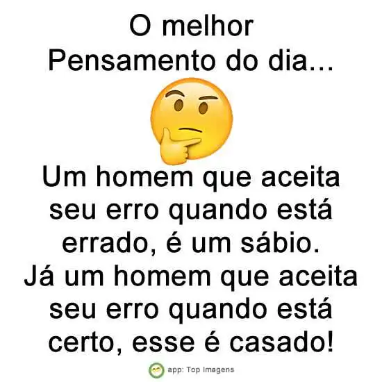 Pensamento sobre homem