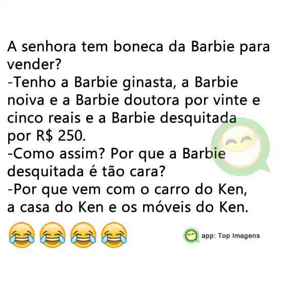 Piada boneca barbie