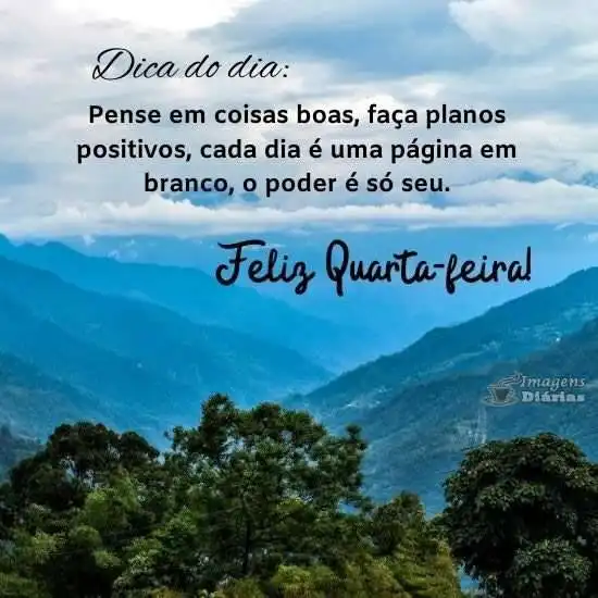 Feliz quarta-feira