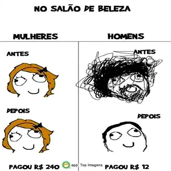 No salão de beleza
