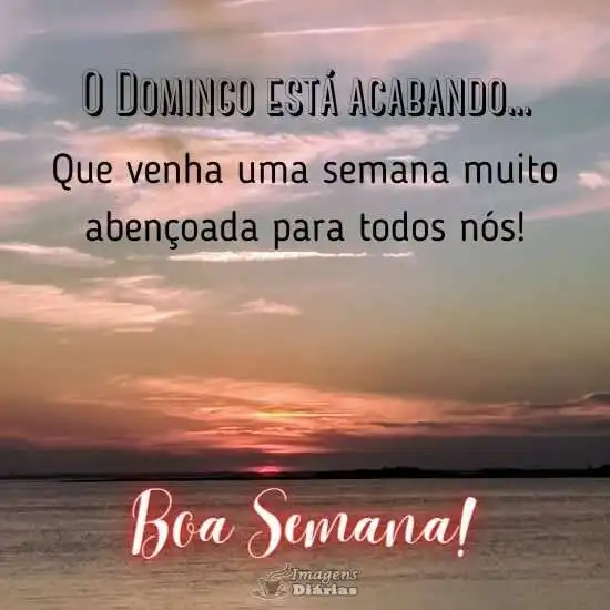 O domingo está acabando