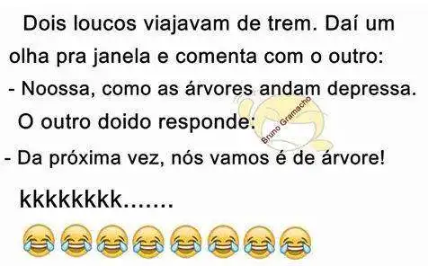 Piada loucos no trem