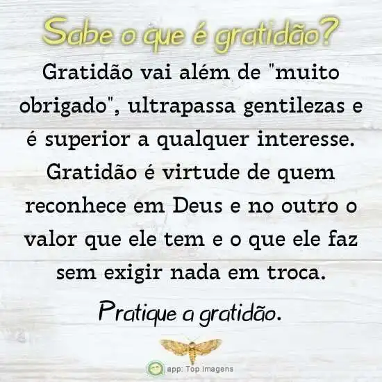 Pratique a gratidão