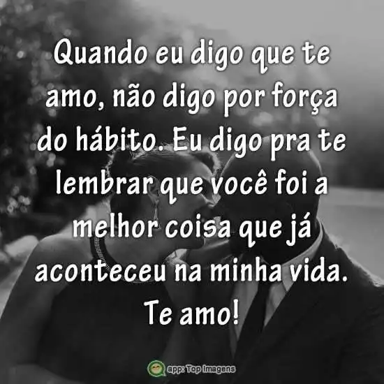Quando digo que te amo