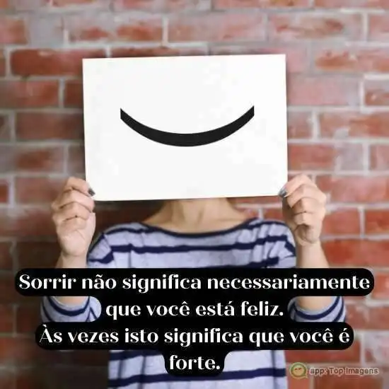 Sorrir e estar feliz
