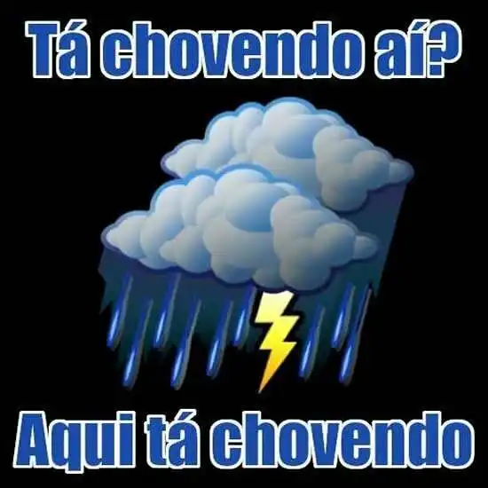 Tá chovendo aí