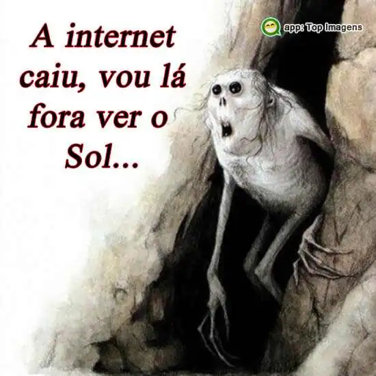 A internet caiu