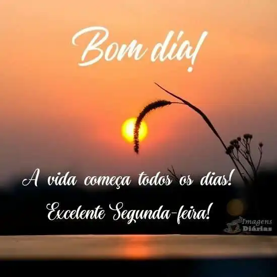 Bom dia de segunda-feira