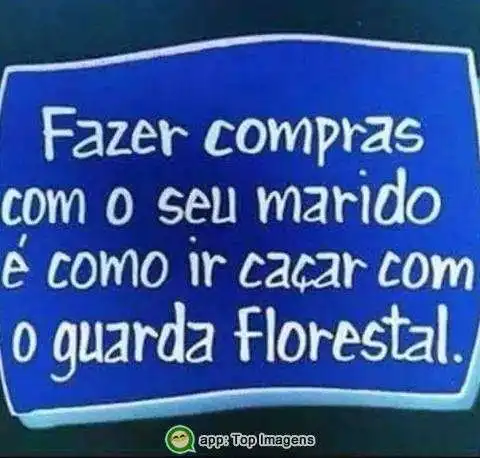 Fazer compras com marido