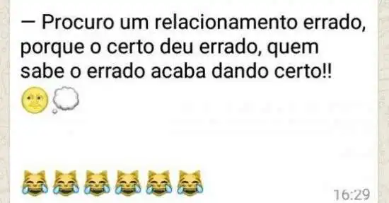 Relacionamento errado