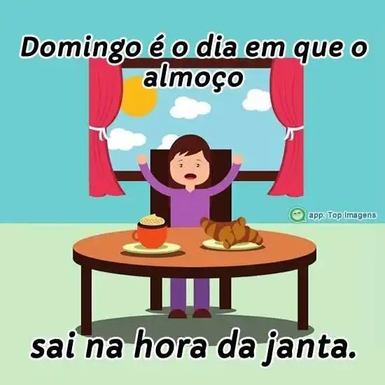 Almoço na hora da janta