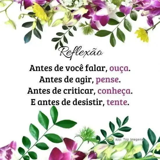 Antes de falar