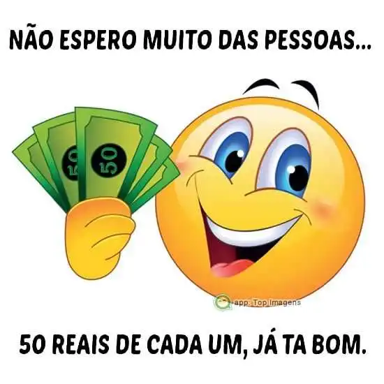 Não espero muito das pessoas