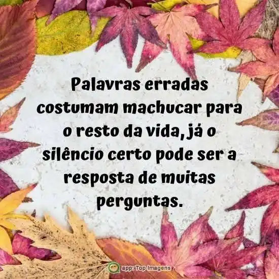 Palavras erradas costumam machucar