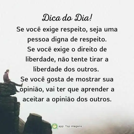 Respeito gera respeito