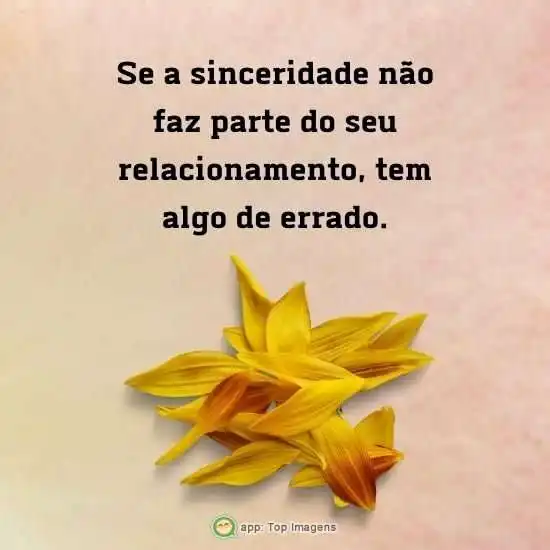 Sinceridade no relacionamento