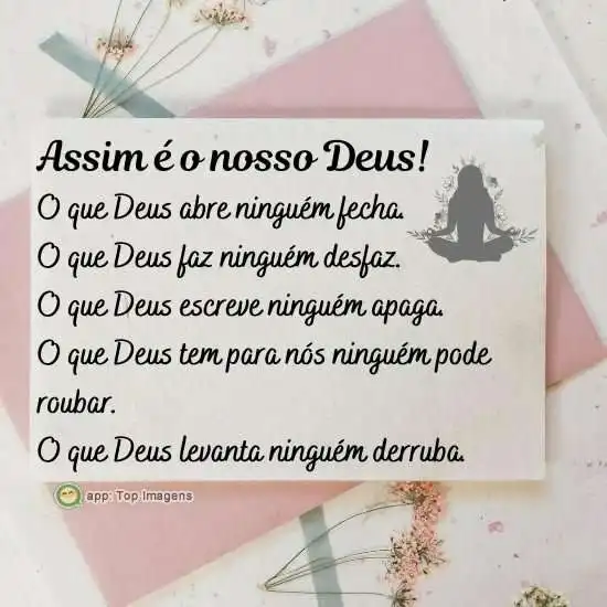 Assim é o nosso Deus
