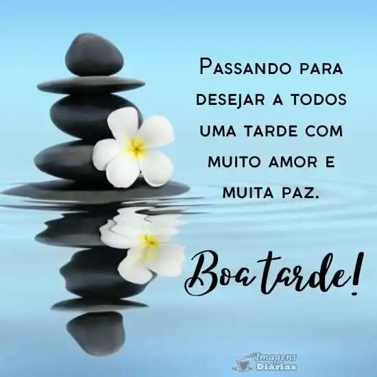 Desejo uma boa tarde