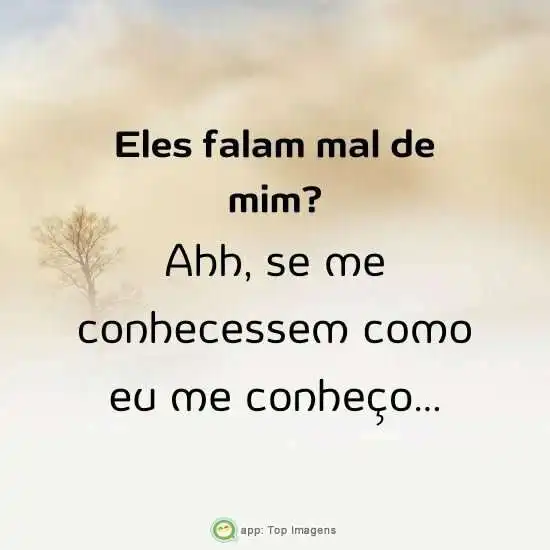 Falam mal de mim