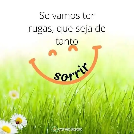 Rugas de tanto sorrir