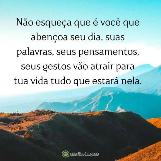 Você quem abençoa seu dia