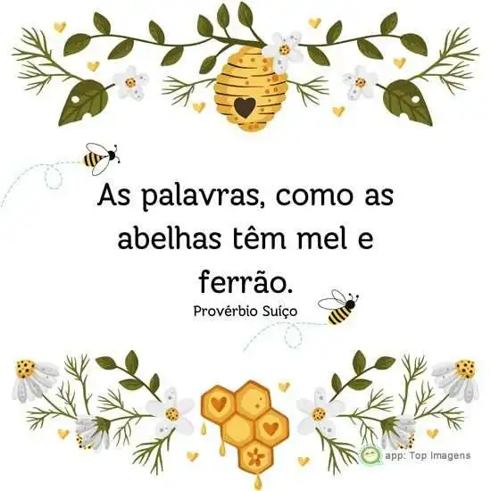 As palavras são como as abelhas