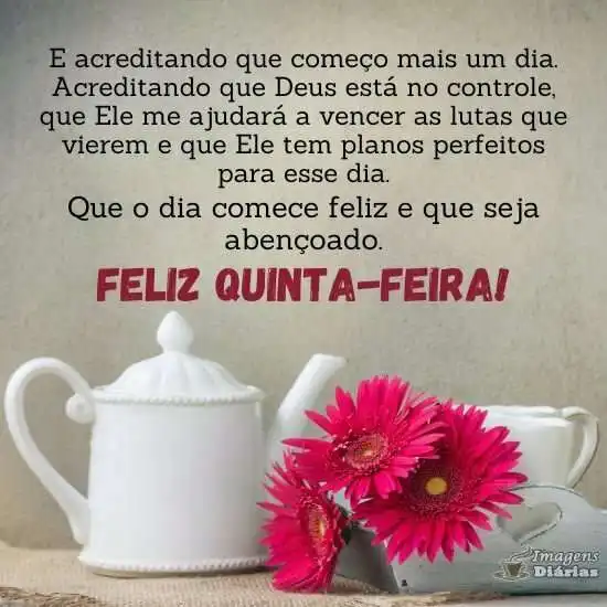 Bom dia de quinta-feira