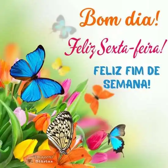 Bom dia e boa sexta-feira