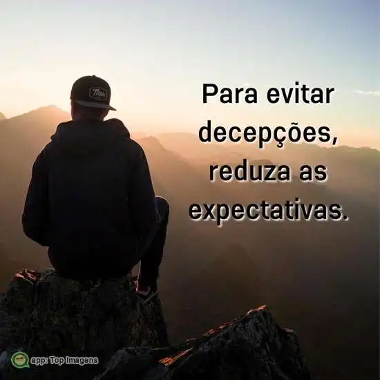 Evitar decepções
