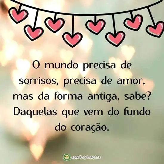 O mundo precisa de sorrisos