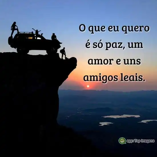 Paz, amor e amigos leais