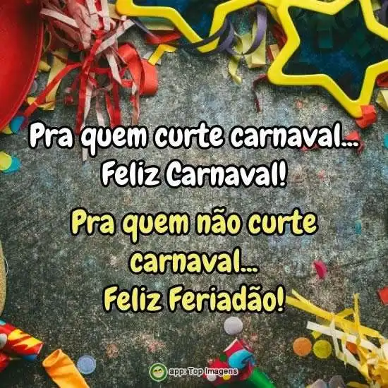 Pra quem curte ou não carnaval