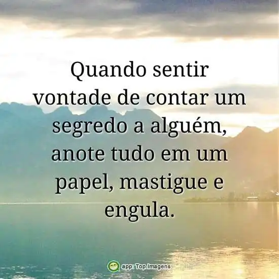 Vontade de contar segredo