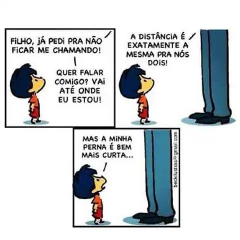 A distância é a mesma