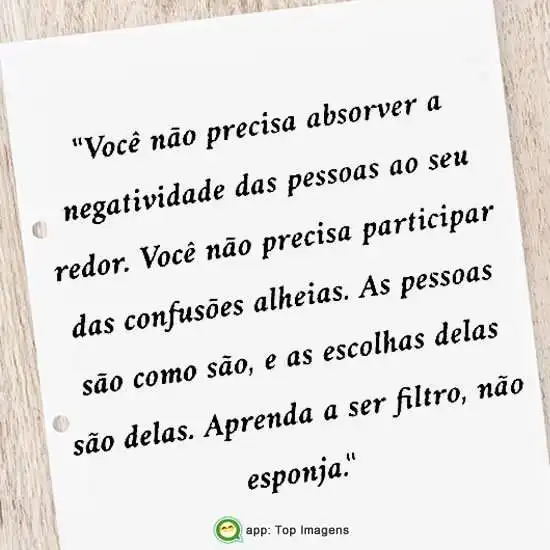 Filtre as coisas boas