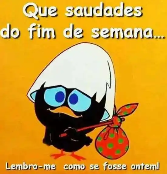 Saudade do fim de semana
