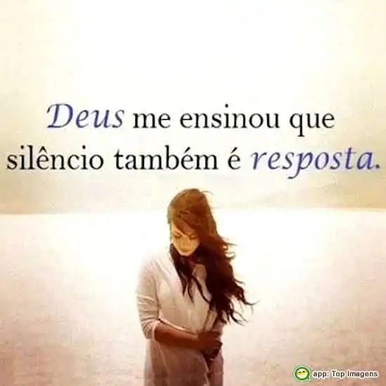 Silêncio também é resposta