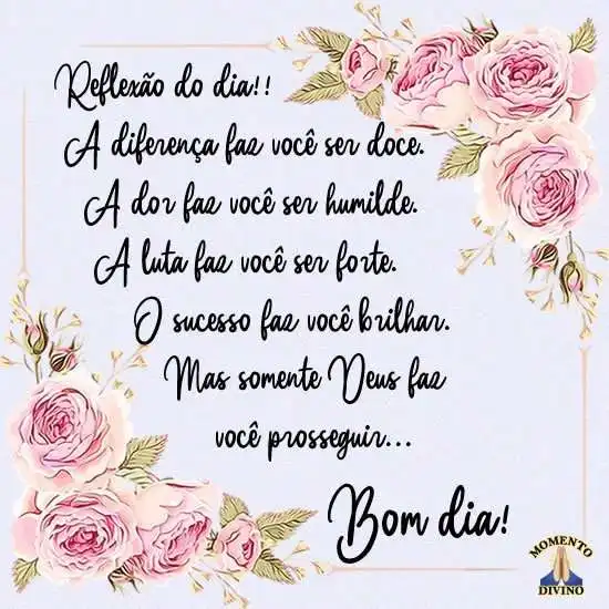 Somente Deus faz você prosseguir