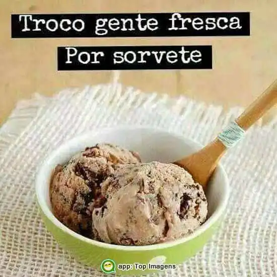 Sorvete é bom