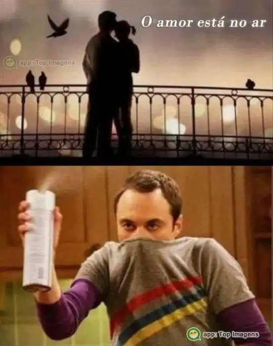 O amor está no ar