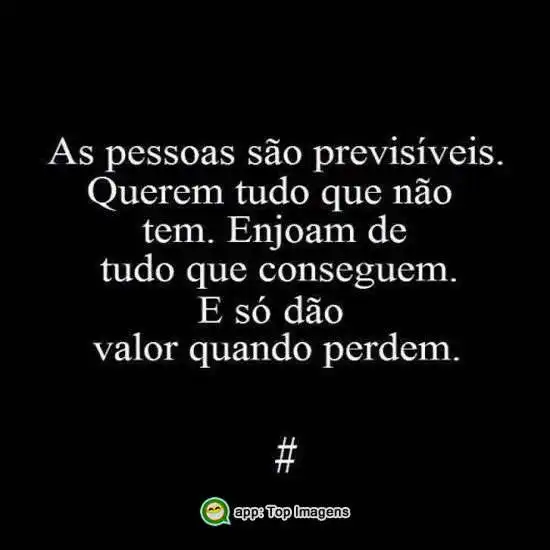 Pessoas previsíveis