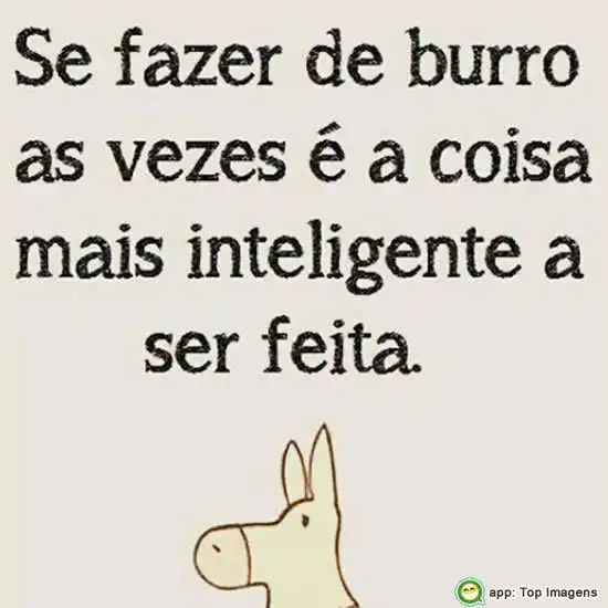 Se fazer de burro