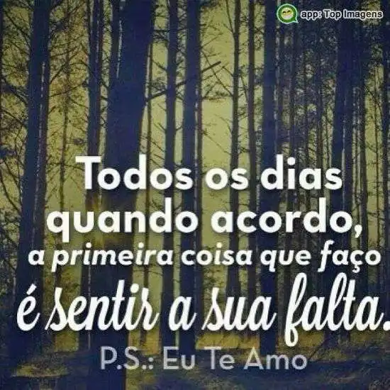 Sentindo sua falta