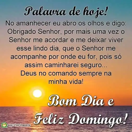 Bom dia e feliz domingo - Imagens Diárias - 3357 Bom dia e feliz domingo - Imagens Diárias - 3357