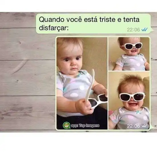 Disfarçando a tristeza