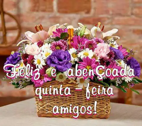 Feliz e abençoada quinta-feira