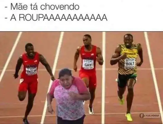 Mãe tá chovendo