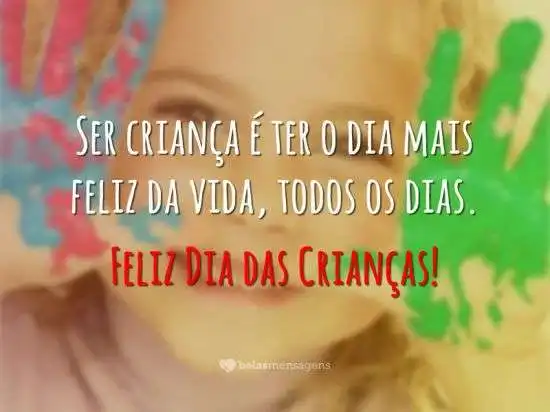 Feliz dia das crianças