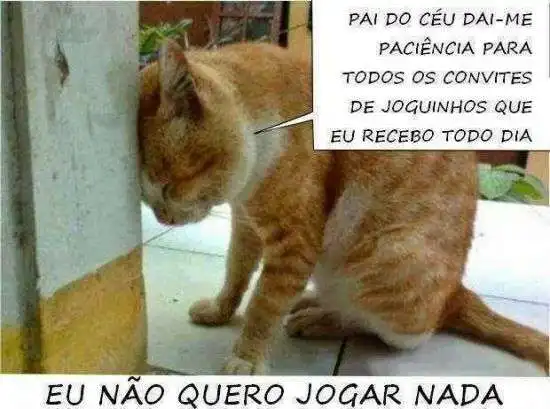 Não quero jogar nada