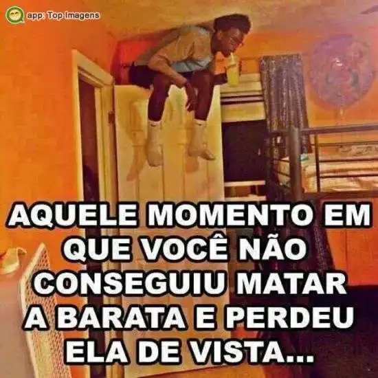 Perdendo a barata de vista